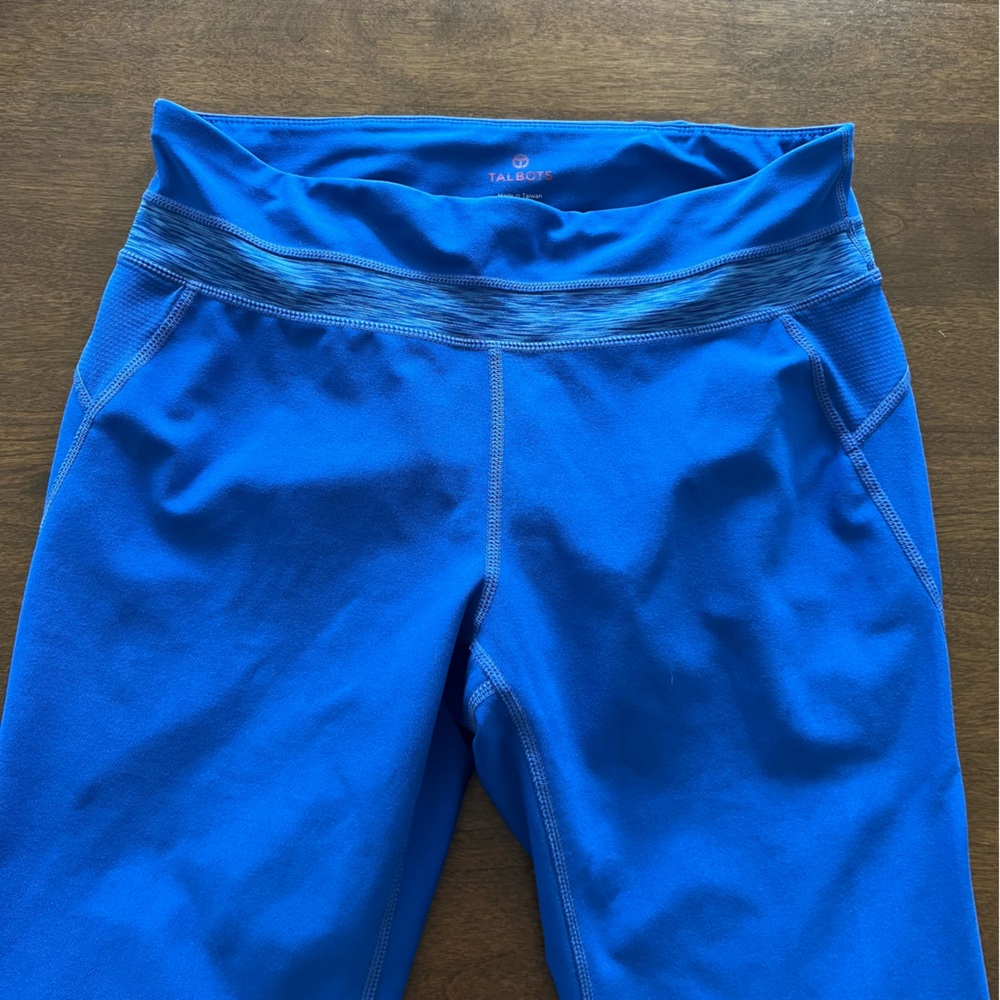 Talbots Blue Capri Workout Pants - Petite Medium - Preowned EUC
